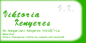 viktoria kenyeres business card